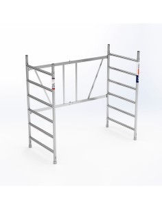 Unidad plegable para andamios de 90 cm y 6 peldaños
