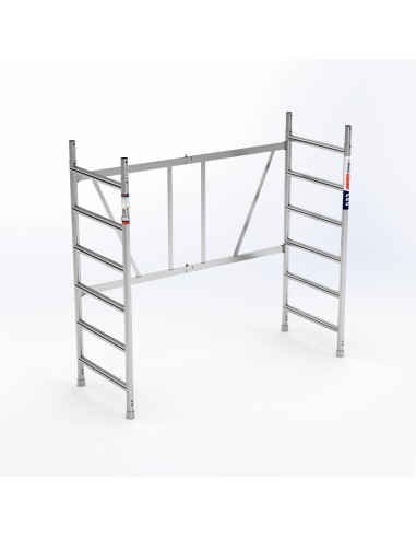 Unidad plegable para andamios de 75 cm y 6 peldaños