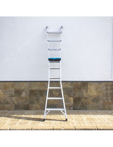 Escalera multiposición 3 en 1 - 9 peldaños | IBERANDAMIOS