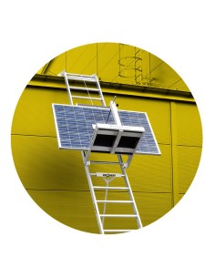 Elevador de escadas elétrico para transporte de painéis solares 2