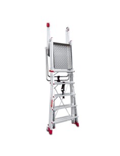 Escalera profesional plegable y regulable PLS6 de 6 peldaños - FARAONE 2