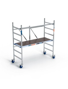 Andamio Plegable de aluminio 75x190 3m altura trabajo sin trampilla y barra - XTREM