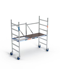 Andaime dobrável em alumínio 75x190 3m altura de trabalho com alçapão - XTREM