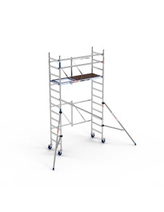 Andamio Plegable de aluminio 75x190 4,70m altura trabajo con estabilizadores - XTREM