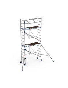 Andaime dobrável em alumínio 75x190 5,70m altura de trabalho com estabilizadores - XTREM