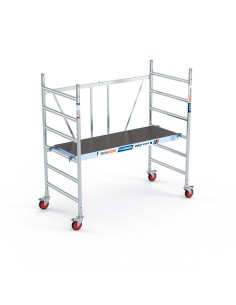 Andaime dobrável em alumínio 90x190 - 3 m Altura de trabalho sem portinhola