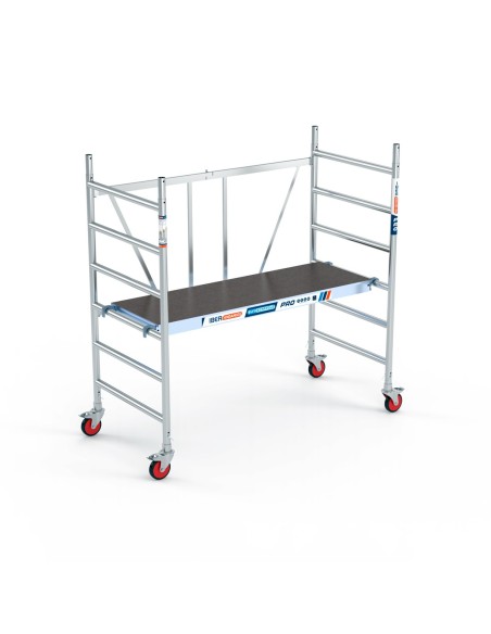 Andaime dobrável em alumínio 90x190 - 3 m Altura de trabalho sem portinhola