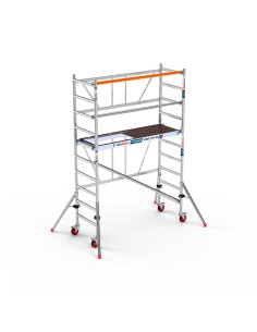Andamio plegable de aluminio 75x190 - 3,85 m Altura de trabajo con estabilizadores MINISTAB