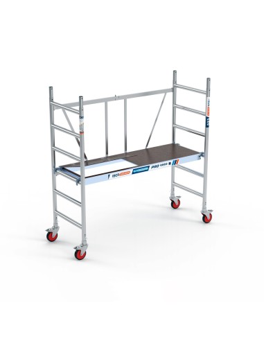 Andamio plegable de aluminio 75x190 - 3 m Altura de trabajo con trampilla