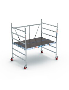 Andamio plegable de aluminio 135x190 - 3 m Altura de trabajo sin trampilla