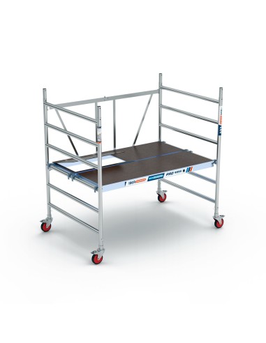 Andamio plegable de aluminio 135x190 - 3 m Altura de trabajo con y sin trampilla