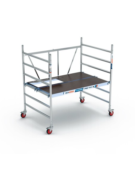 Andamio plegable de aluminio 135x190 - 3 m Altura de trabajo con y sin trampilla