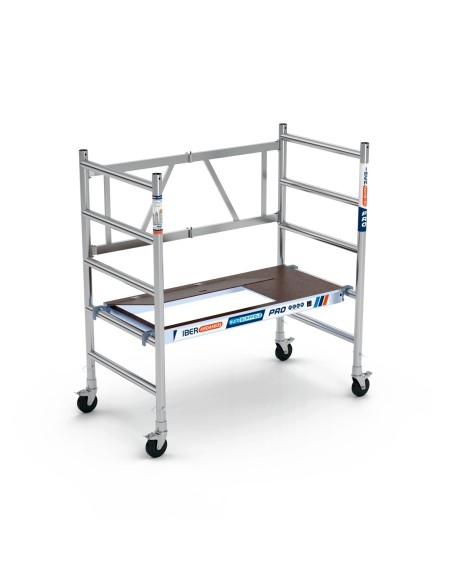 Andaime rebatível 75x150 3m de altura de trabalho com portinhola –  COMPACT Módulo 1