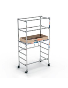 Andaime rebatível 75x150 3,5m de altura de trabalho com portinhola –  COMPACT Módulo 2