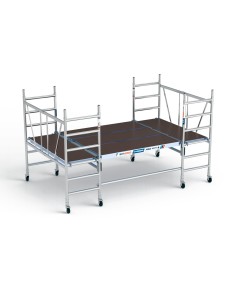 Andaime de alumínio multiplataforma 190x340 - 3 m de altura de trabalho