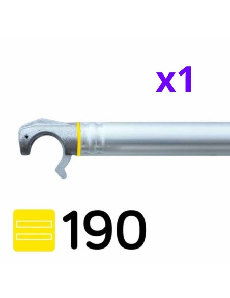 Andamio plegable de aluminio 135x190 - 4,70 m Altura de trabajo con rodapiés