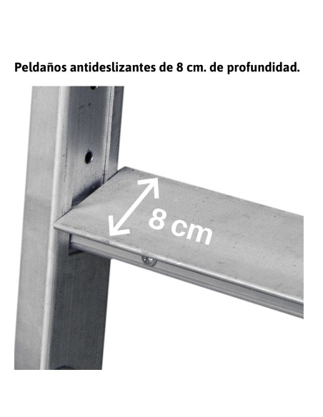 Escalera IMAN-CA para camiones y tráileres 3 peldaños