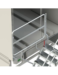 Escalera de aluminio para tráiler y camiones. Uso profesional 2