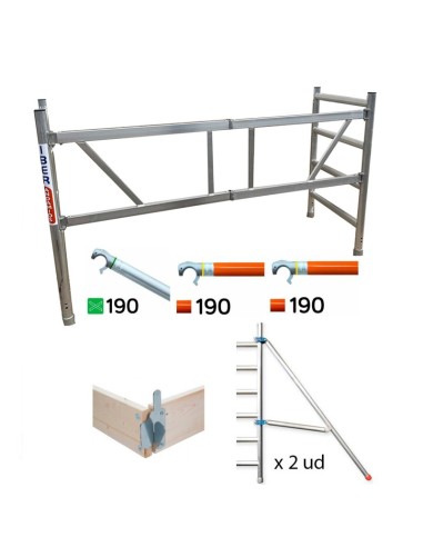 Módulo ampliable 75x190 de 3m a 3,85m-B