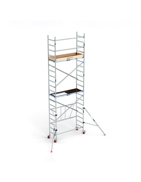 Andaime COMBI 75x190 6,50m com estabilizadores e rodapés