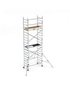 Andaime COMBI 90x190 6,50m com estabilizadores e rodapés