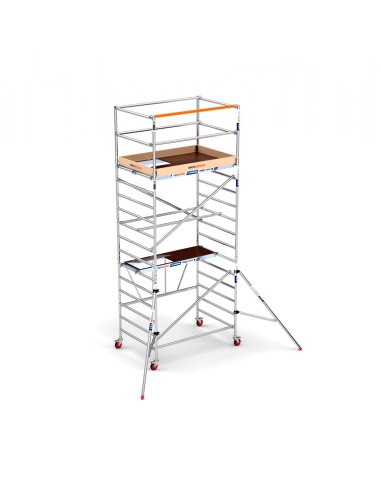 Andaime COMBI 135x190 5,70m com estabilizadores e rodapés