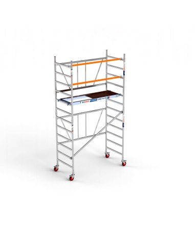 Andamio plegable de aluminio 90x190 - 4,70 m Altura de trabajo