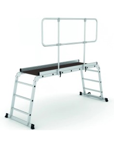 Plataforma profissional DUAL de 3 degraus com um corrimão - PERSUM