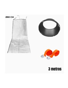 Pack bajante de escombros flexible - Ø80 cm y 3 metros