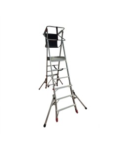 Escalera profesional plegable y regulable PLS4 de 4 peldaños - FARAONE