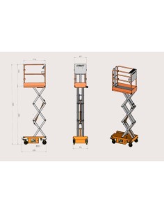 Plataforma elevatória tipo tesoura Axo Lift P300 - 4,95 m 2