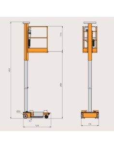 Plataforma elevatória ELIFT 3.0: Eficiência e segurança (4,95 m) 2