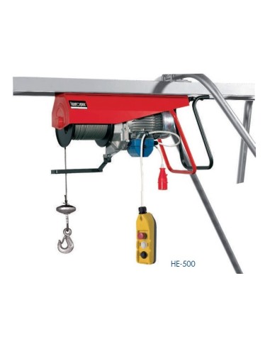 Elevador HE-500-MF-TS tiro directo, con doble final de carrera y botonera de 1,5m (40M)