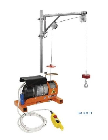 Elevador de andamio DM 200 ITT, incluye bandera