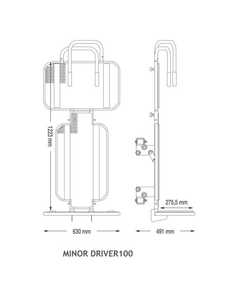 Elevador de escadas CAMAC DRIVER 100 9 m | Painéis solares
