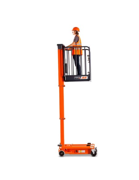 Plataforma elevatória NANO 25 | Altura 4,50 m | Segurança B2B