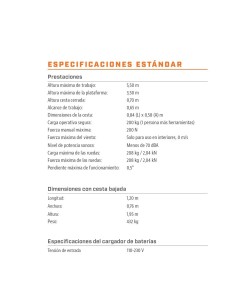 Plataforma elevatória de pessoal com acionamento manual e elevação elétrica NANO 35 2
