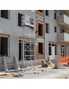 Andamio plegable 75x150 7,5m altura de trabajo – EASY COMPACT Módulo 1+2+3+3 2