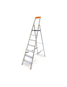 Escalera de Aluminio Plegable de 7 Peldaños Anchos (12 cm) – EN 131