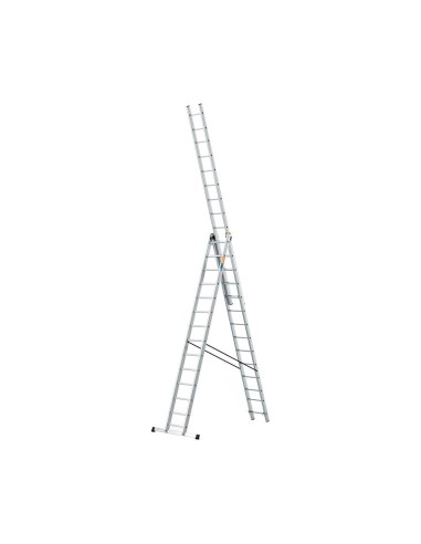 Escalera Triple Aluminio 3x14 Peldaños DW-PRO-3X14 | EN 131