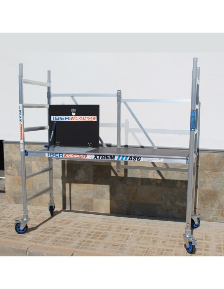 Andaime dobrável em alumínio 75x190 3m altura de trabalho com alçapão - XTREM IBERANDAMIOS