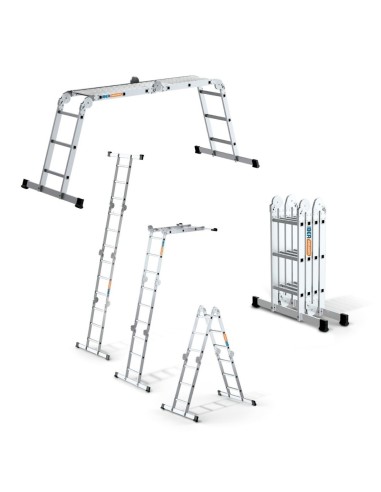 Escalera Plataforma Multiusos 4x3 PRO Aluminio | EN 131-4