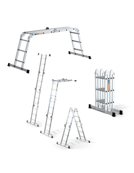 Escada Plataforma Multiusos 4x3 PRO Alumínio | EN 131-4