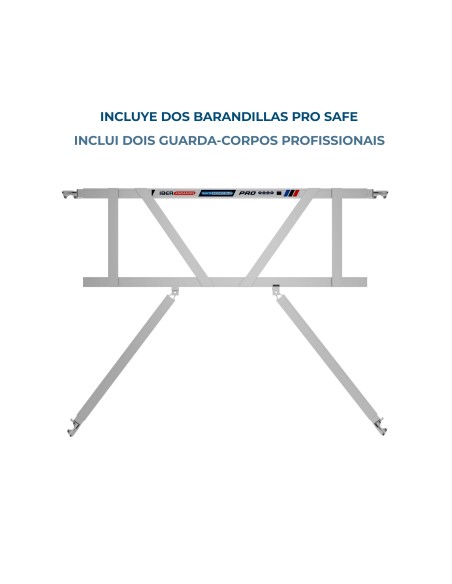 Andamio Móvil Torre 90x250x420m PRO NEW DOBLE | Safe Install