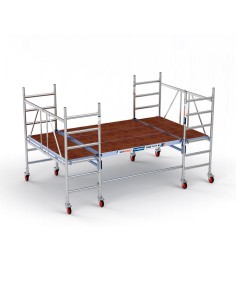Andamio de aluminio multiplataforma 190x340 - 3 m altura de trabajo