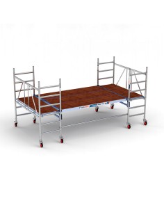 Andamio de aluminio multiplataforma 190x400 - 3 m altura de trabajo