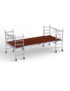 Andaime de alumínio multiplataforma 190x455 - 3 m de altura de trabalho