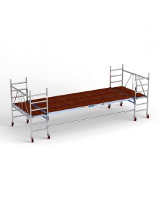 Andaime de alumínio multiplataforma 190x550 - 3 m de altura de trabalho