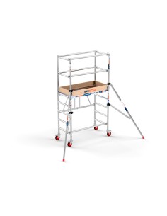 Andaime rebatível 75x150 3,5m de alt. trabalho com portinhola e estabilizadores – COMPACT M. 1+2