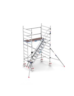 Andamio móvil tipo torre con escaleras 135x190x420 m altura de trabajo